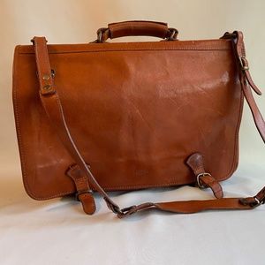 I MEDICI Firenzi Italian leather briefcase messenger bag